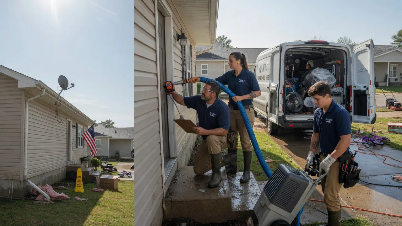 Ceiling Water Damage Restoration in Rozel, KS near me